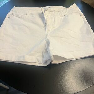 Women's White Denim Jean Shorts - Casual Summer Staple